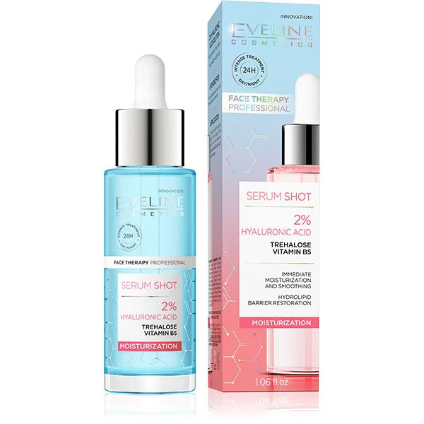 Eveline 2% Hyaluronic Acid Trehalose Vitamin B5 Serum Shot, 30ml