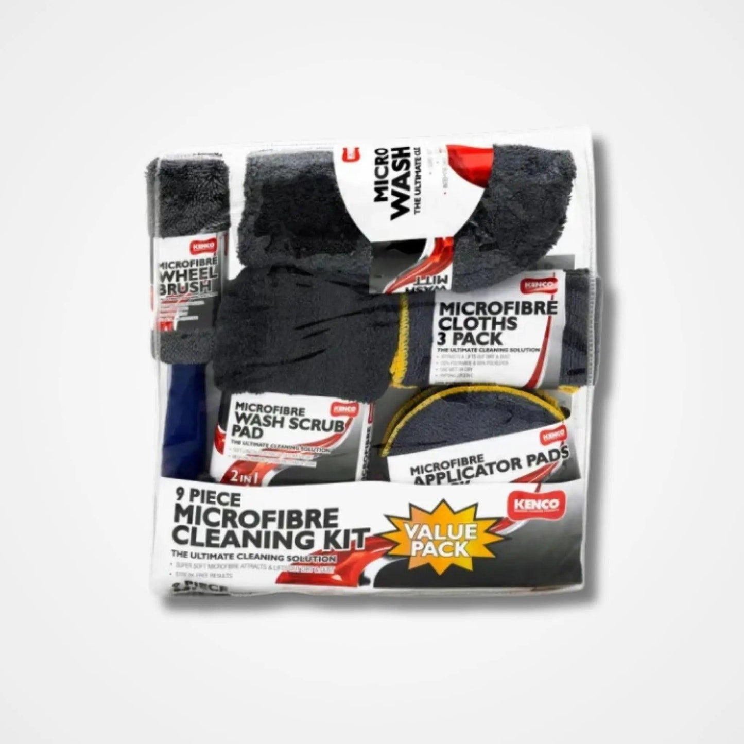 Kenco Pack of 9 Ultimate Microfiber Cleaning Kit