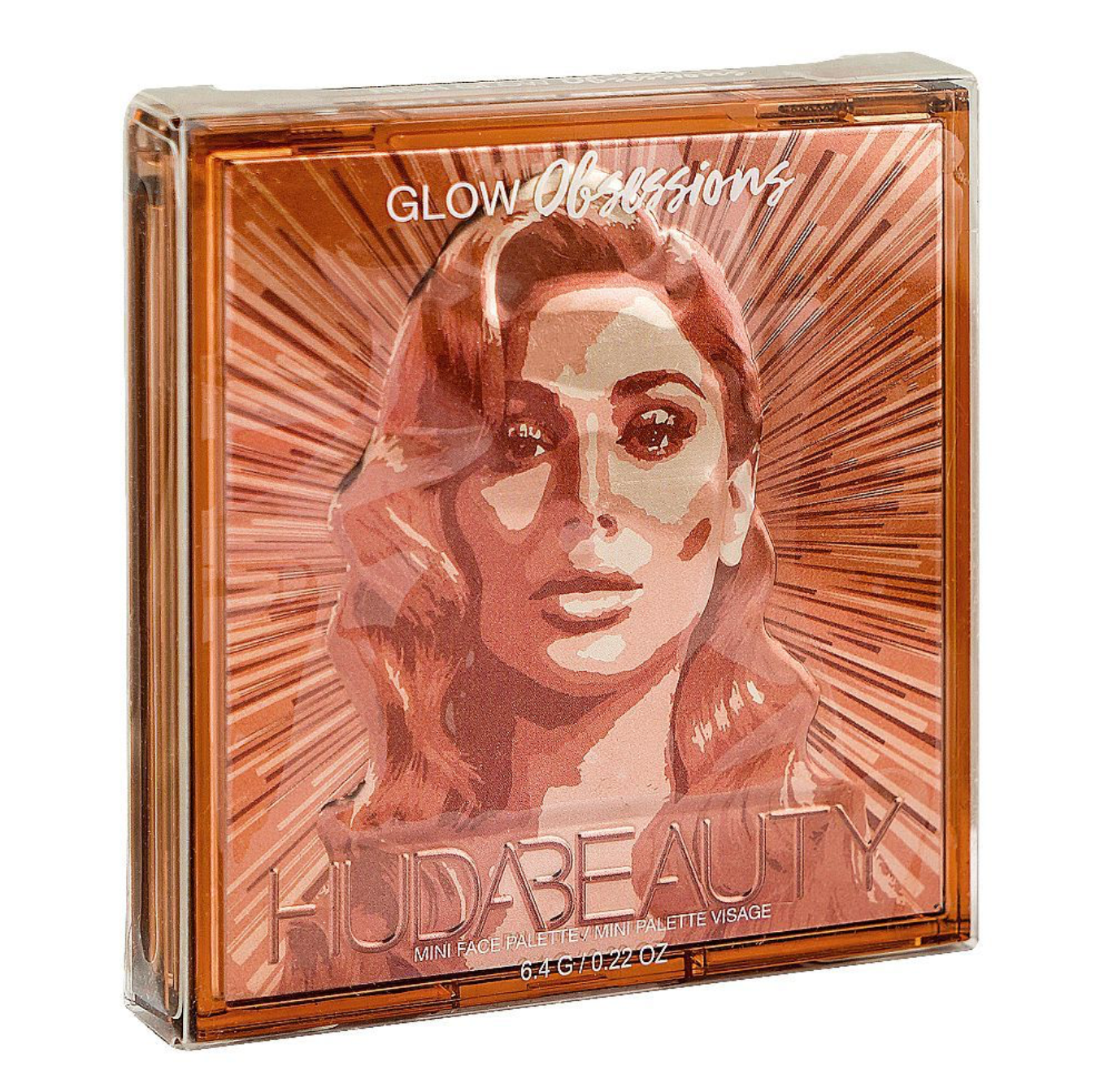 Huda Beauty Mini Glow Obsessions Highlighter Face Palette, 4 Shades