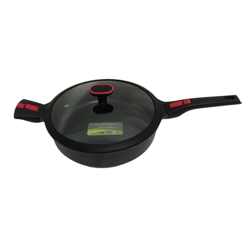 Double Bottom Deep Frying Pan With Detachable Handle 28cm