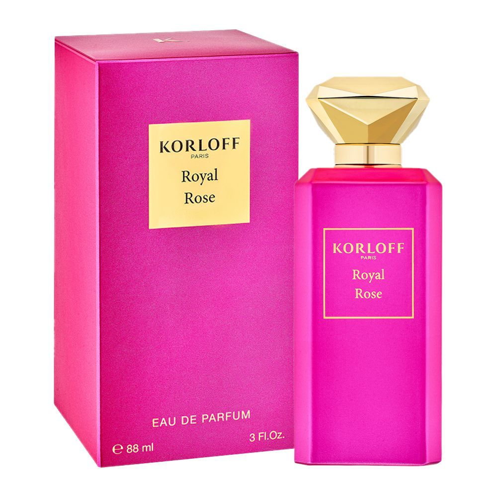 Korloff Royal Rose Eau De Parfum, For Women, 88ml osbshop.pk