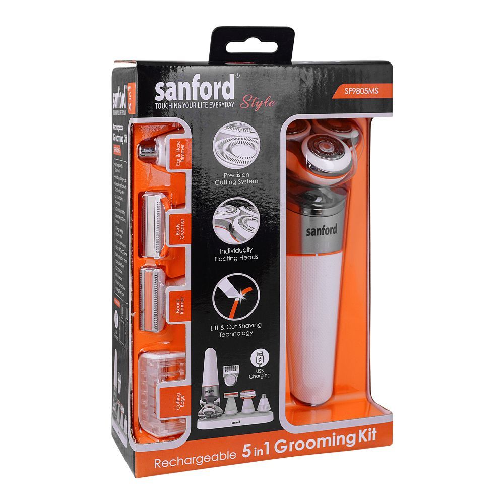 Sanford Rechargeable 5in1 Grooming Kit, SF9805MS osbshop.pk