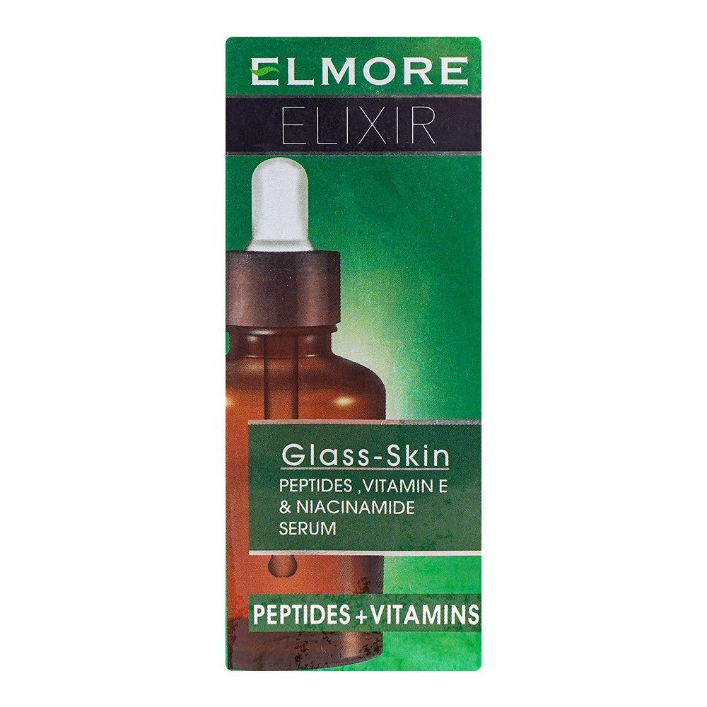 Elmore Elixir Peptides Vitamin E & Niacinamide Glass Skin Serum, 30ml osbshop.pk