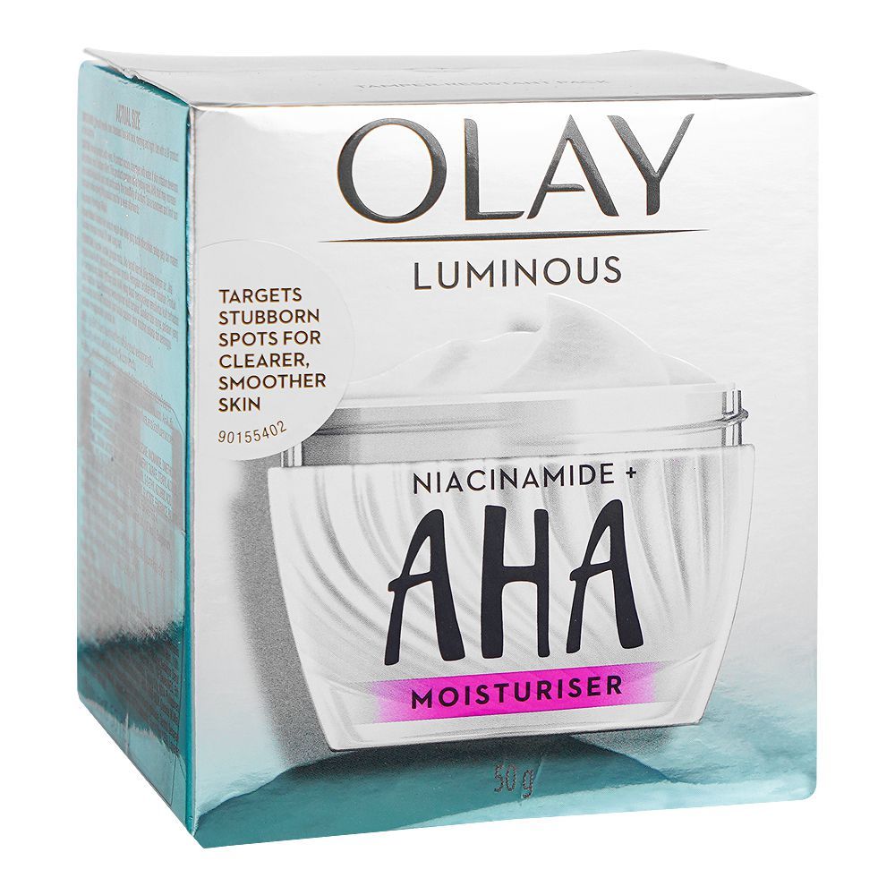 Olay Luminous Niacinamide+AHA Moisturizer, 50g osbshop.pk