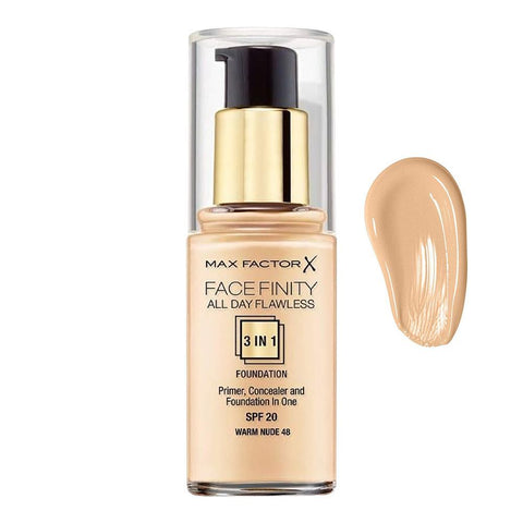 Max Factor Facefinity 3in1 Foundation, 48 Warm Nude osbshop.pk