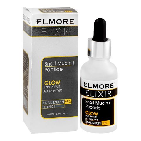 Elmore Elixir Snail Mucin Glow Skin Repair Face Serum osbshop.pk