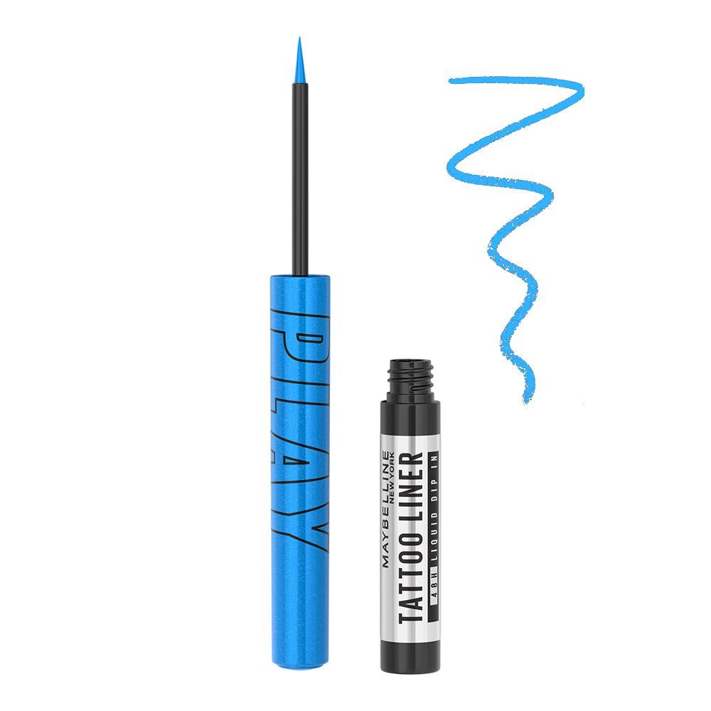 Maybelline Tattoo Liner Play 48H Liquid Metallic Blue 2.1ml osbshop.pk