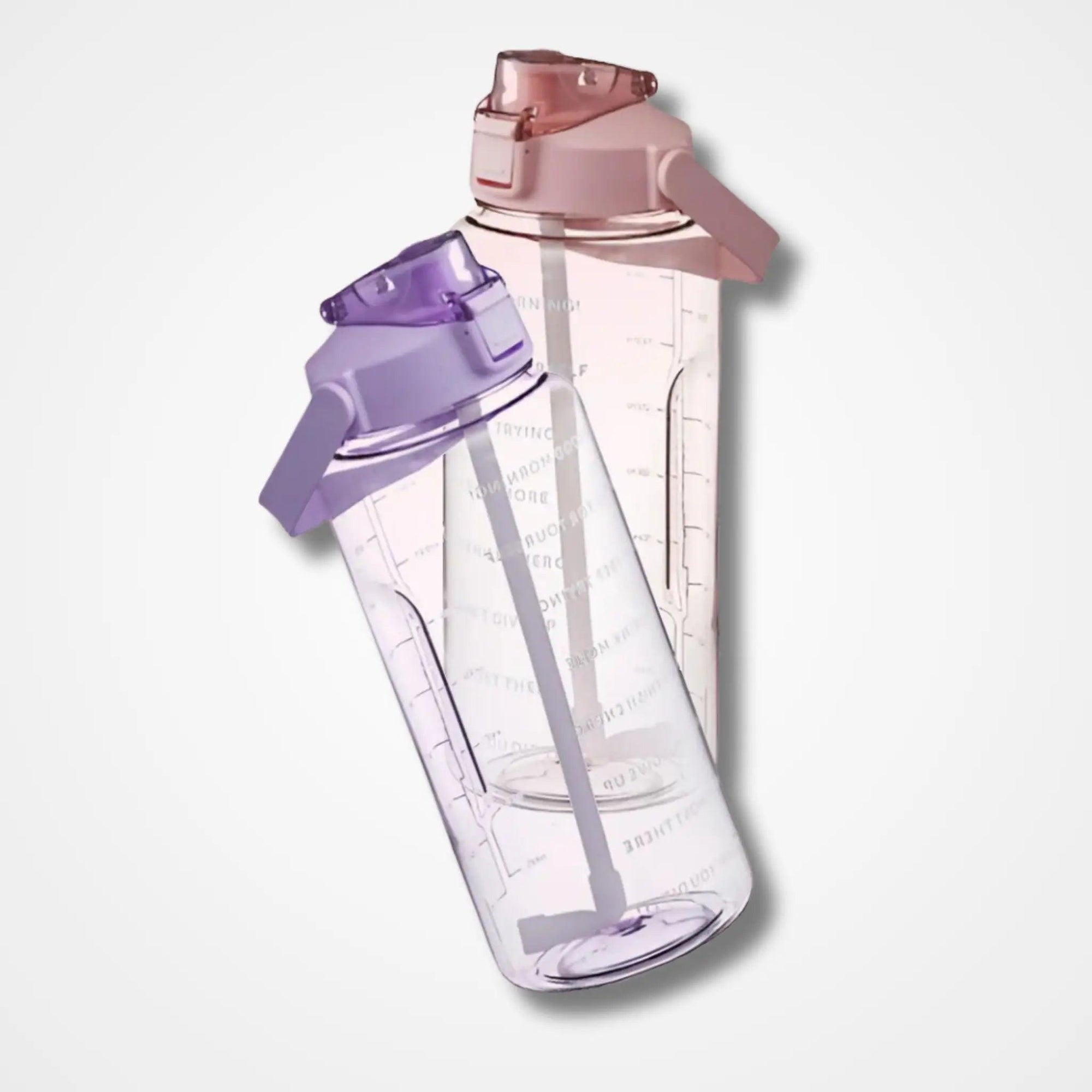 2 Litre Transparent Water Bottle Motivational Time Maker - osbshop.pk