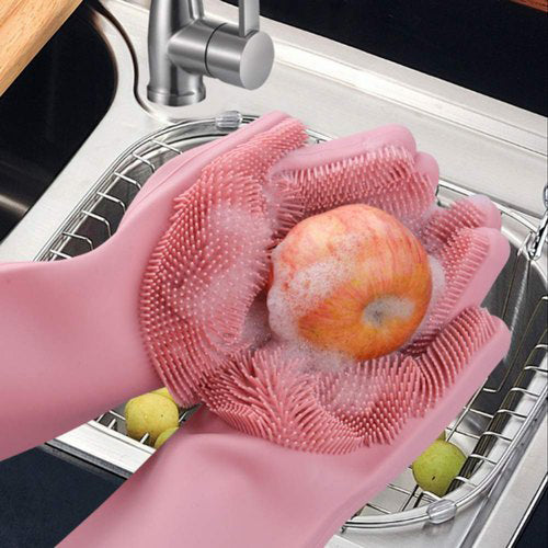 Silicon Dishwashing Gloves One Stop Bazar