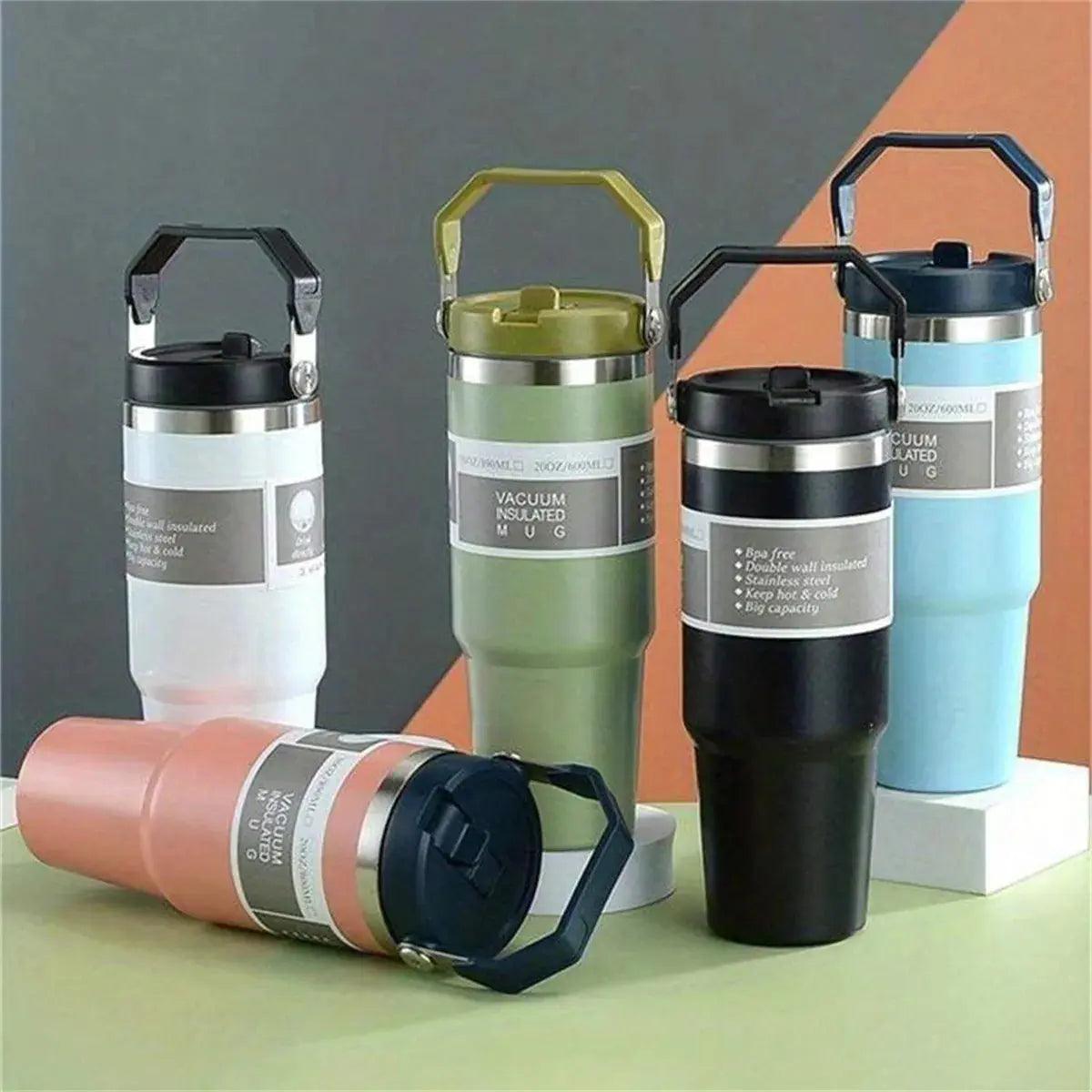 30oz Vacuum Tumbler with Lid Stainless Steel - osbshop.pk