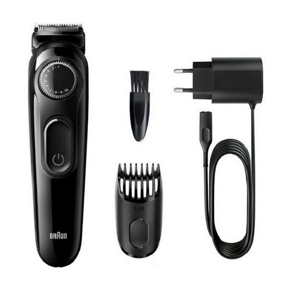 Braun Beard Trimmer 3, Rechargeable, 20 Length Settings, Black, BT-3222 osbshop.pk