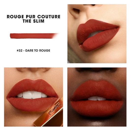 YSL Rouge The Slim Leather Matte Lipstick, 32 Rouge Rage