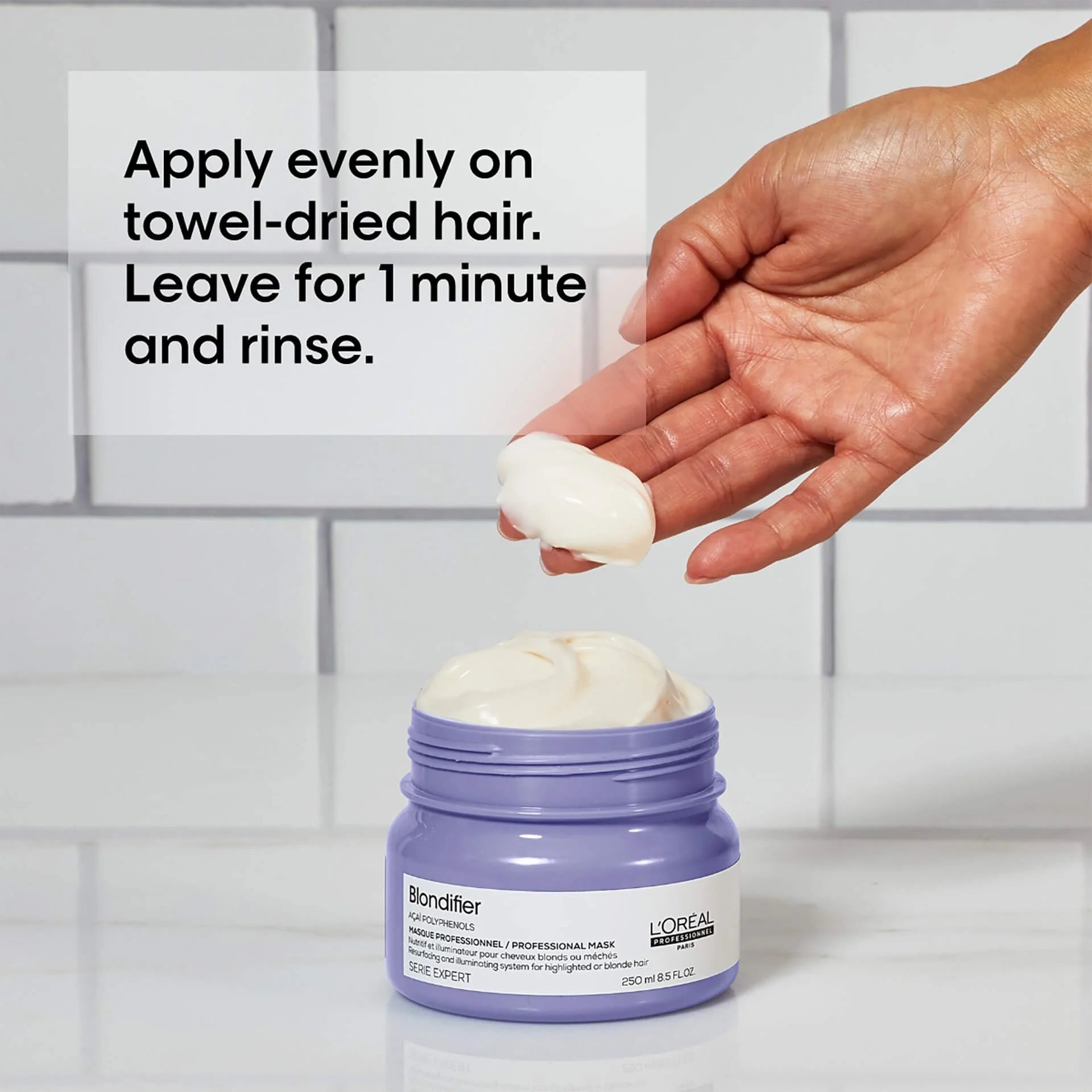 L'Oreal Blondifier Acai Polyphenols Professional Hair Mask 250ml osbshop.pk
