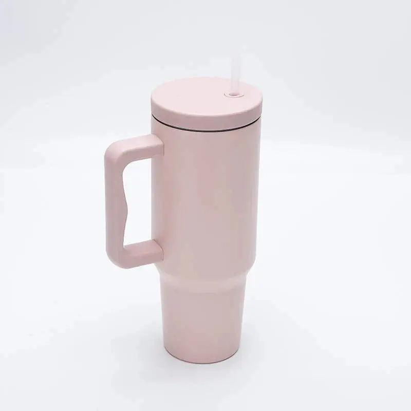 40 oz Tumbler with Handle and Straw Lid - osbshop.pk