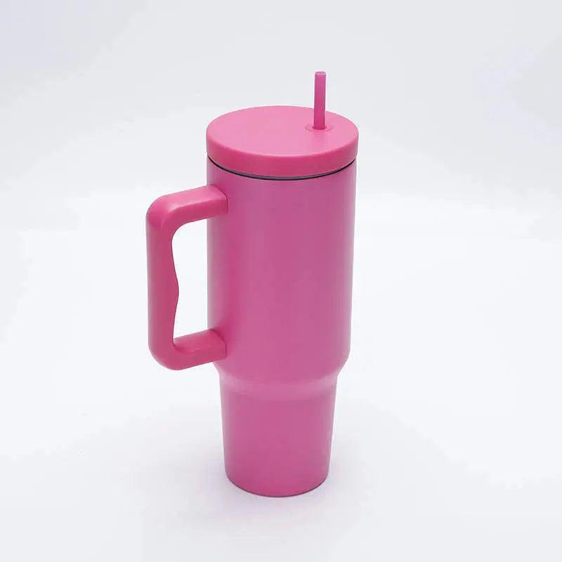 40 oz Tumbler with Handle and Straw Lid - osbshop.pk