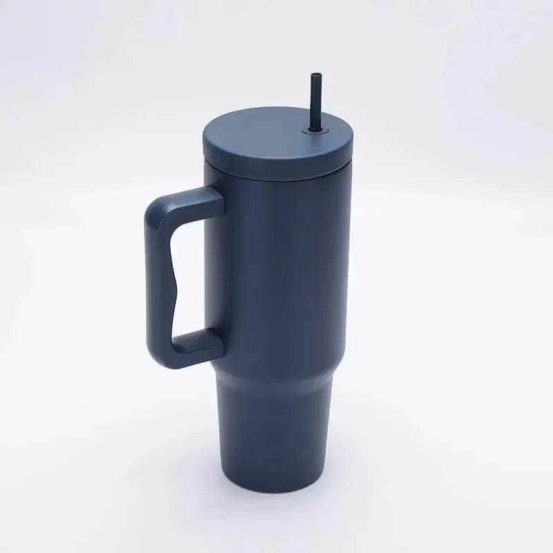 40 oz Tumbler with Handle and Straw Lid - osbshop.pk