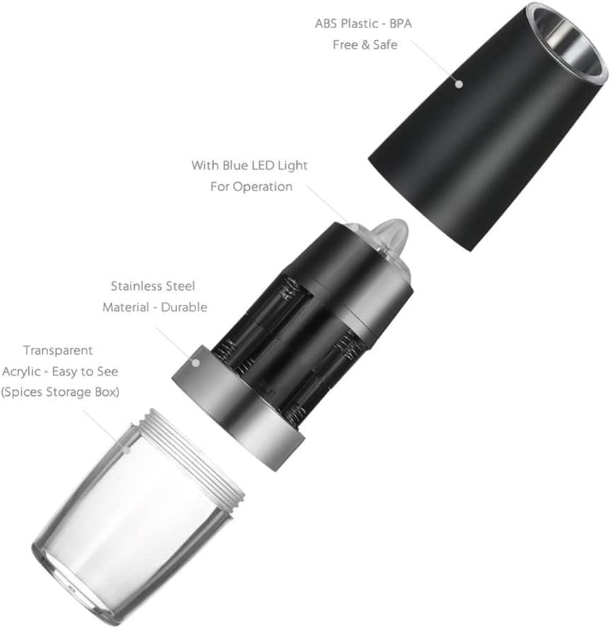 Salt and Pepper Grinder Automatic Battery Operated osbshop.pk