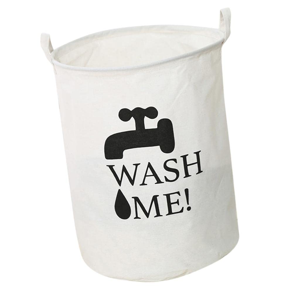 White Laundry Basket osbshop.pk