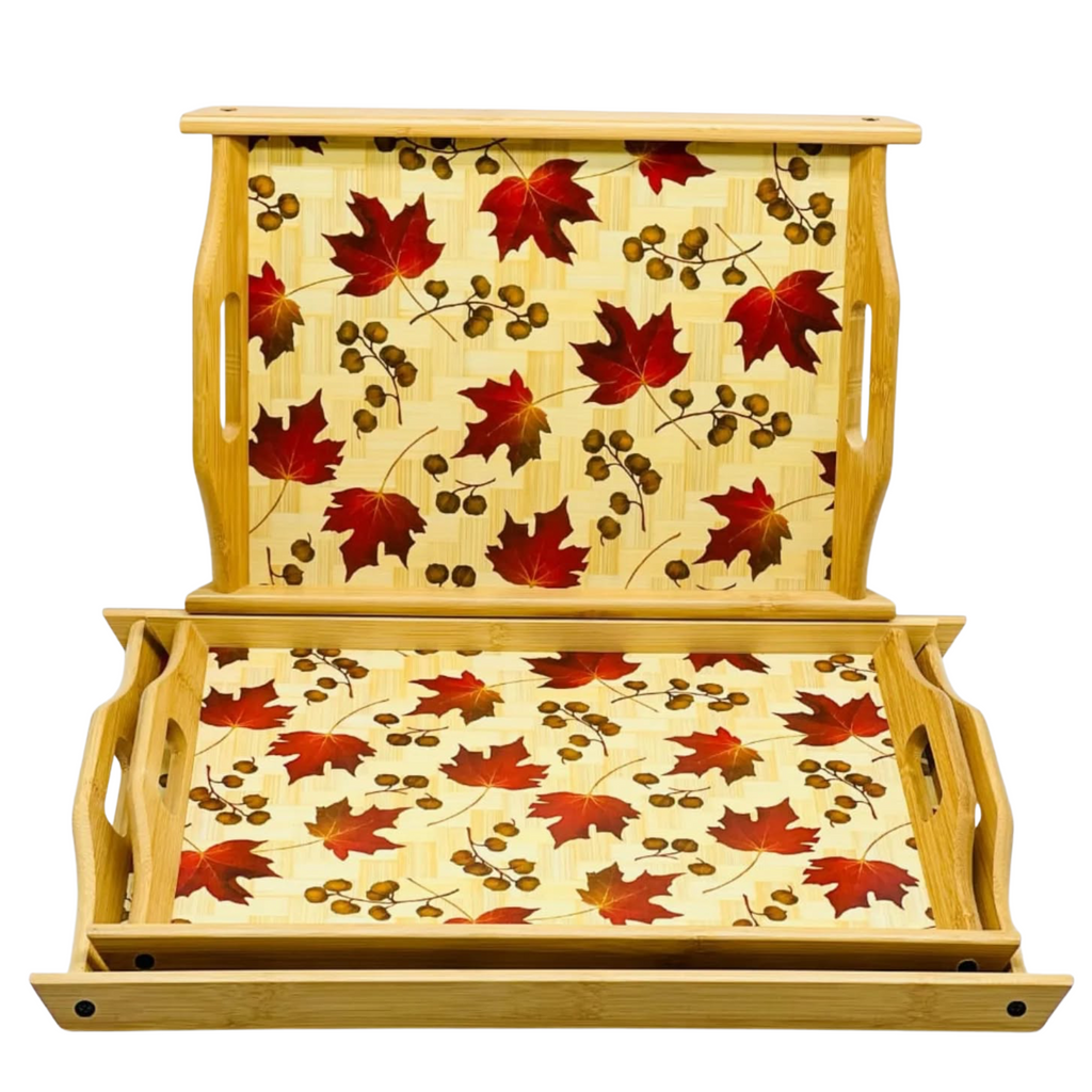 Printed Wooden Tray Set 3 osbshop.pk