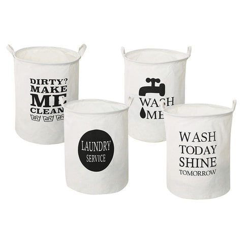 White Laundry Basket osbshop.pk