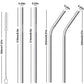 Stainless Steel Straws for Drinking with Brushes - osbshop.pk