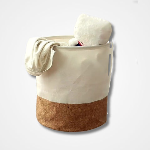 White Laundry Basket osbshop.pk