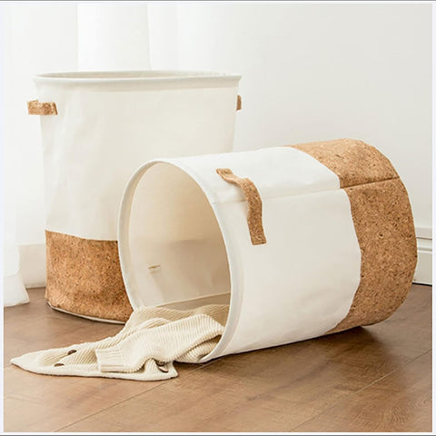 White Laundry Basket osbshop.pk
