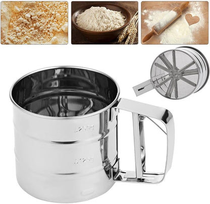 Flour Stainless Steel Strainer Cup