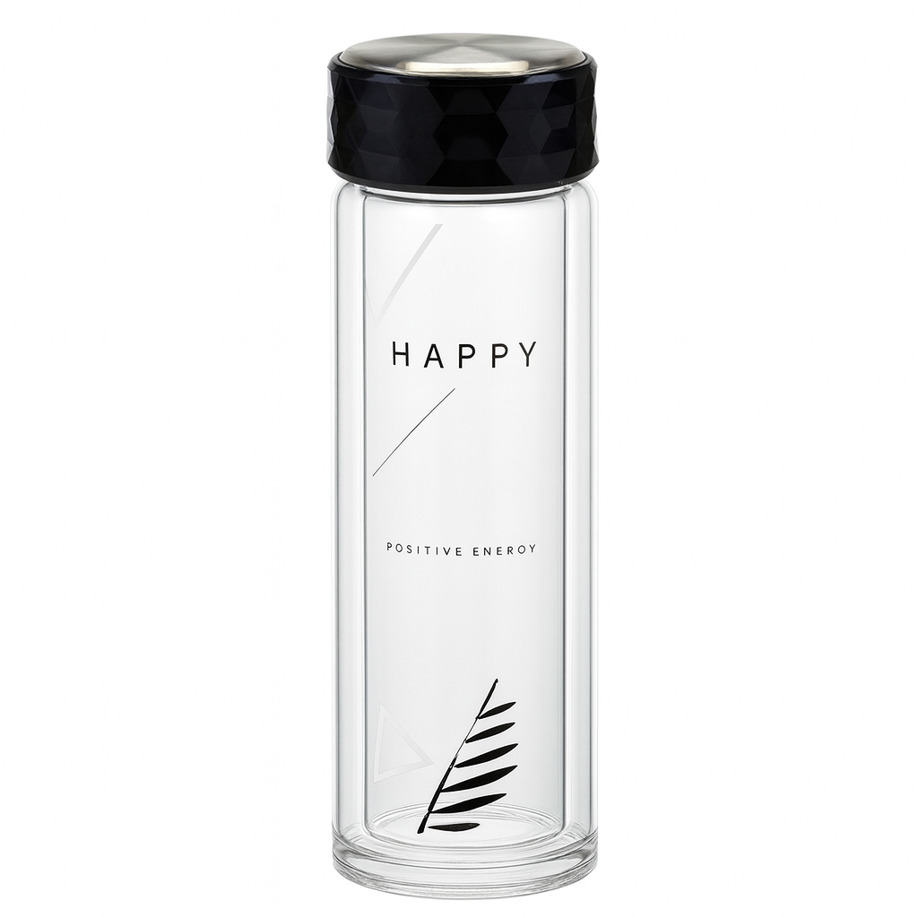 Double Layer Glass Water Bottle