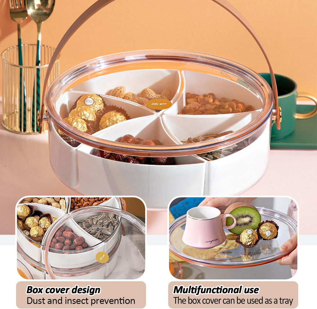 Divided Serving Tray with Lid and Handle osbshop.pk
