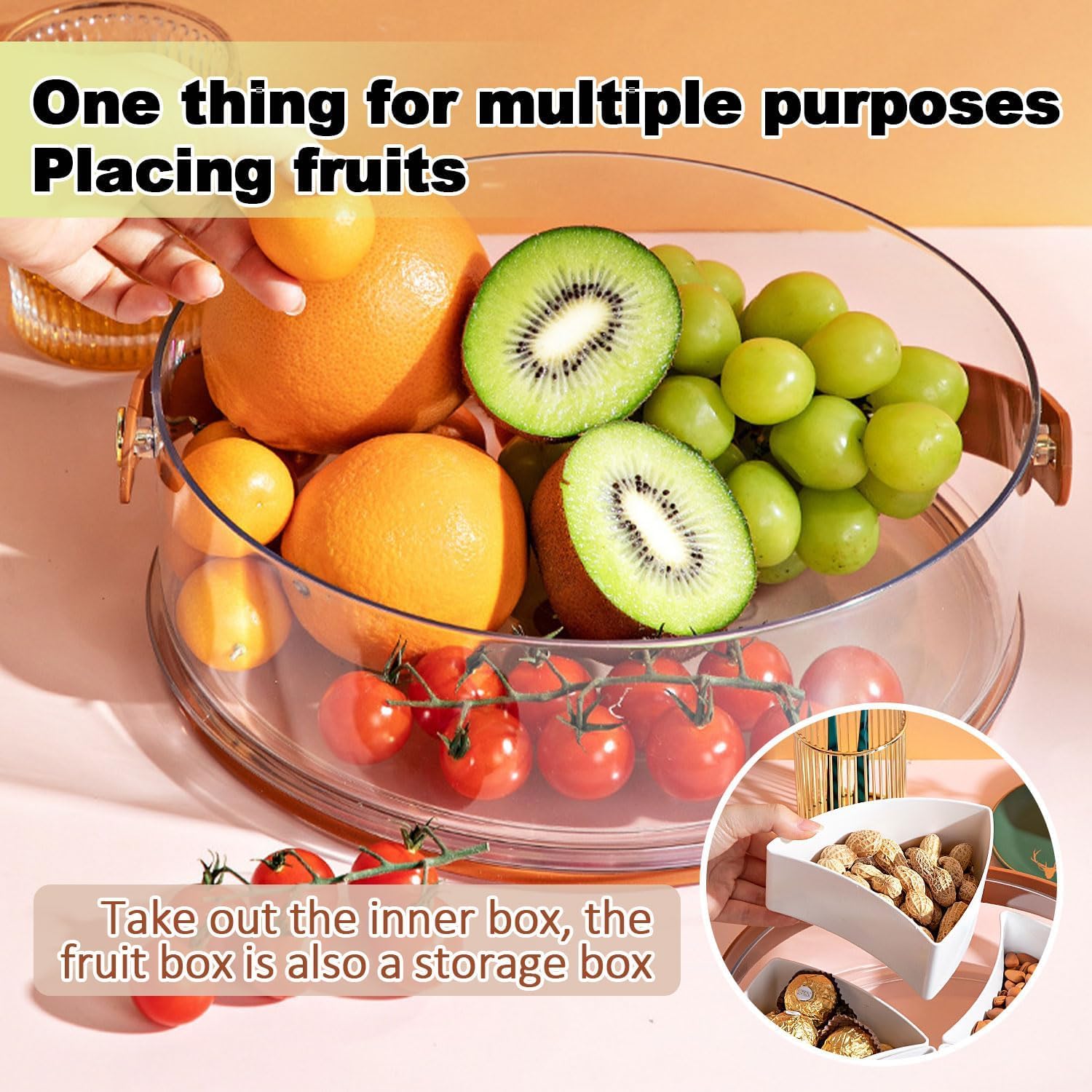 Divided Serving Tray with Lid and Handle osbshop.pk