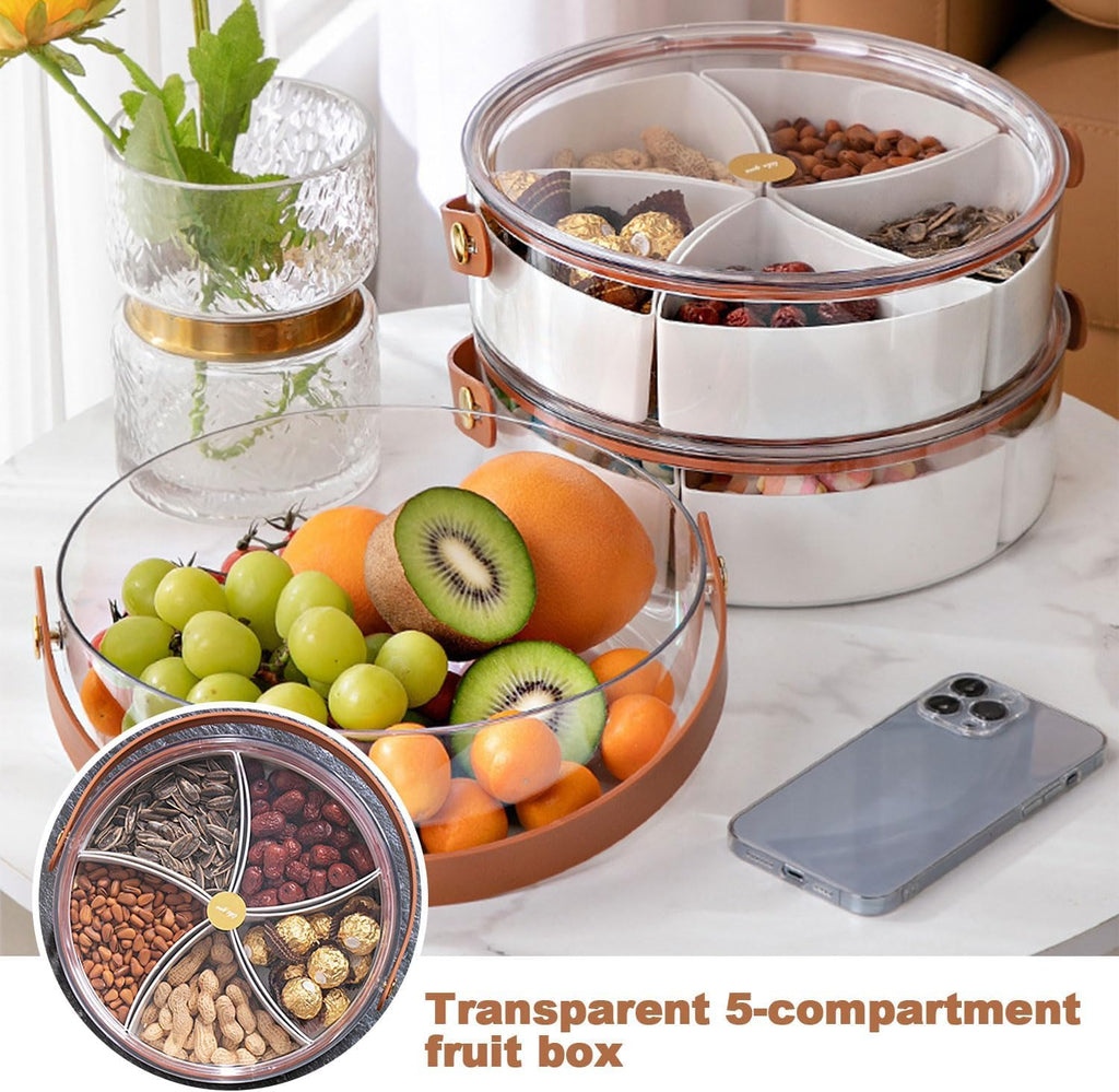 Divided Serving Tray with Lid and Handle osbshop.pk
