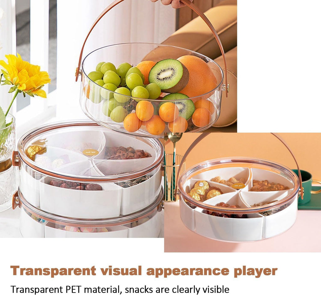 Divided Serving Tray with Lid and Handle osbshop.pk