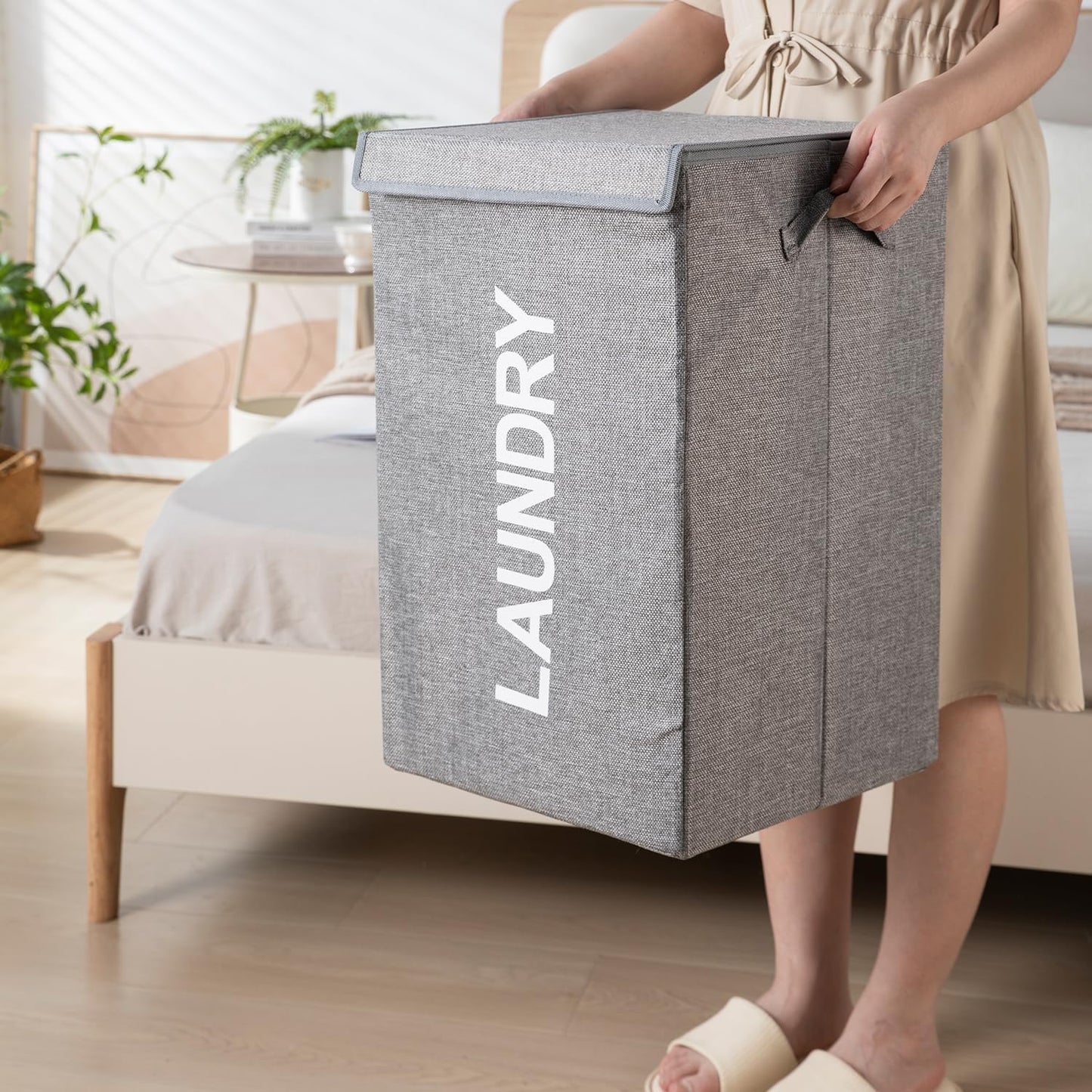 Laundry Basket with Lid