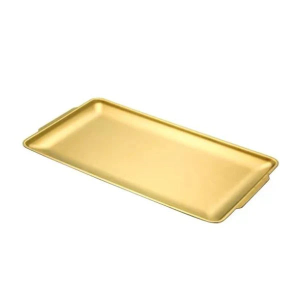 Rectangle Golden Tray osbshop.pk