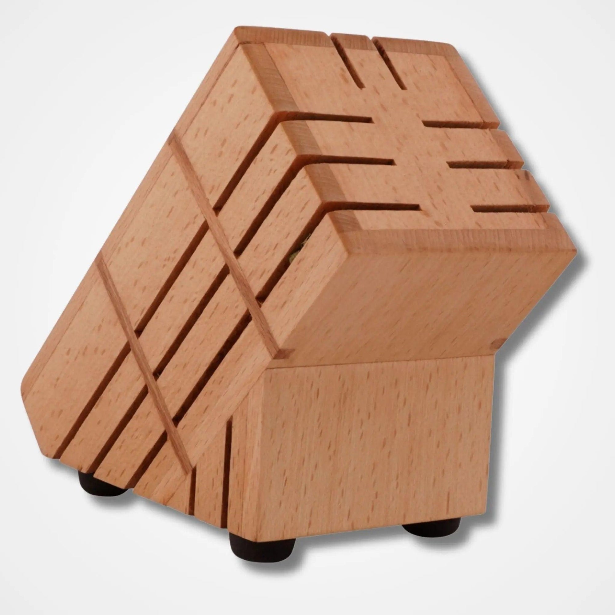 Amwares Beech Wood 8 Slot Knif Block - osbshop.pk
