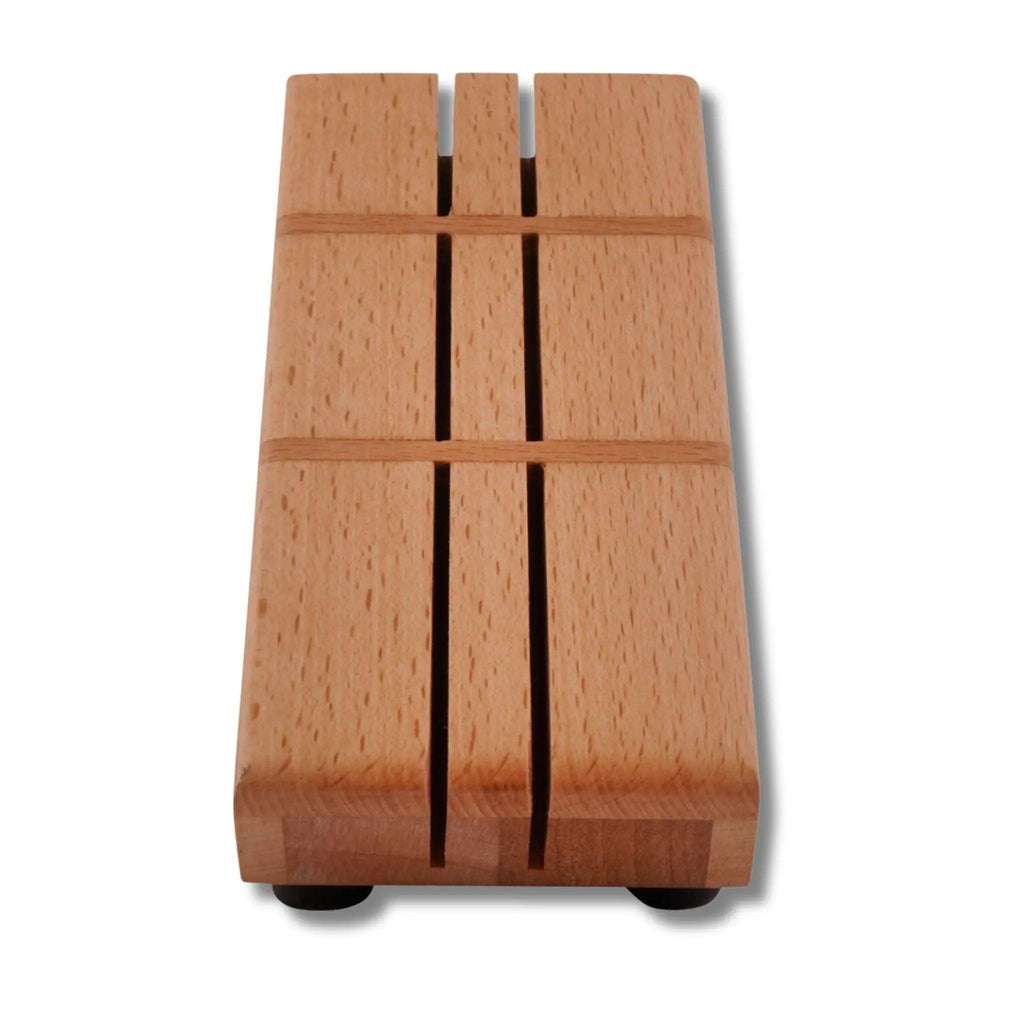 Amwares Beech Wood 8 Slot Knif Block - osbshop.pk