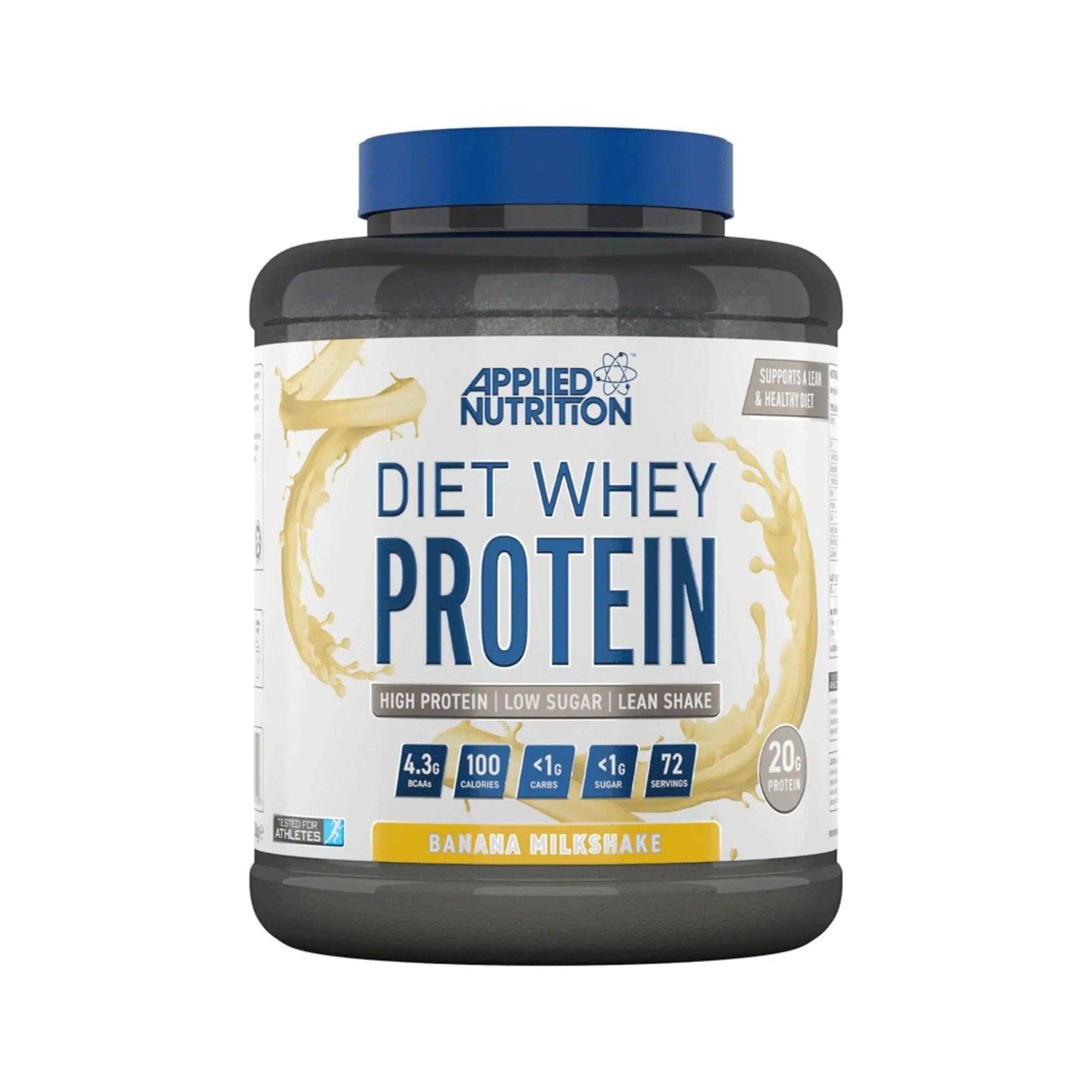 Applied Nutrition Diet Whey Protein Powder Banana Milkshake 72 Servings 1.8kg - osbshop.pk