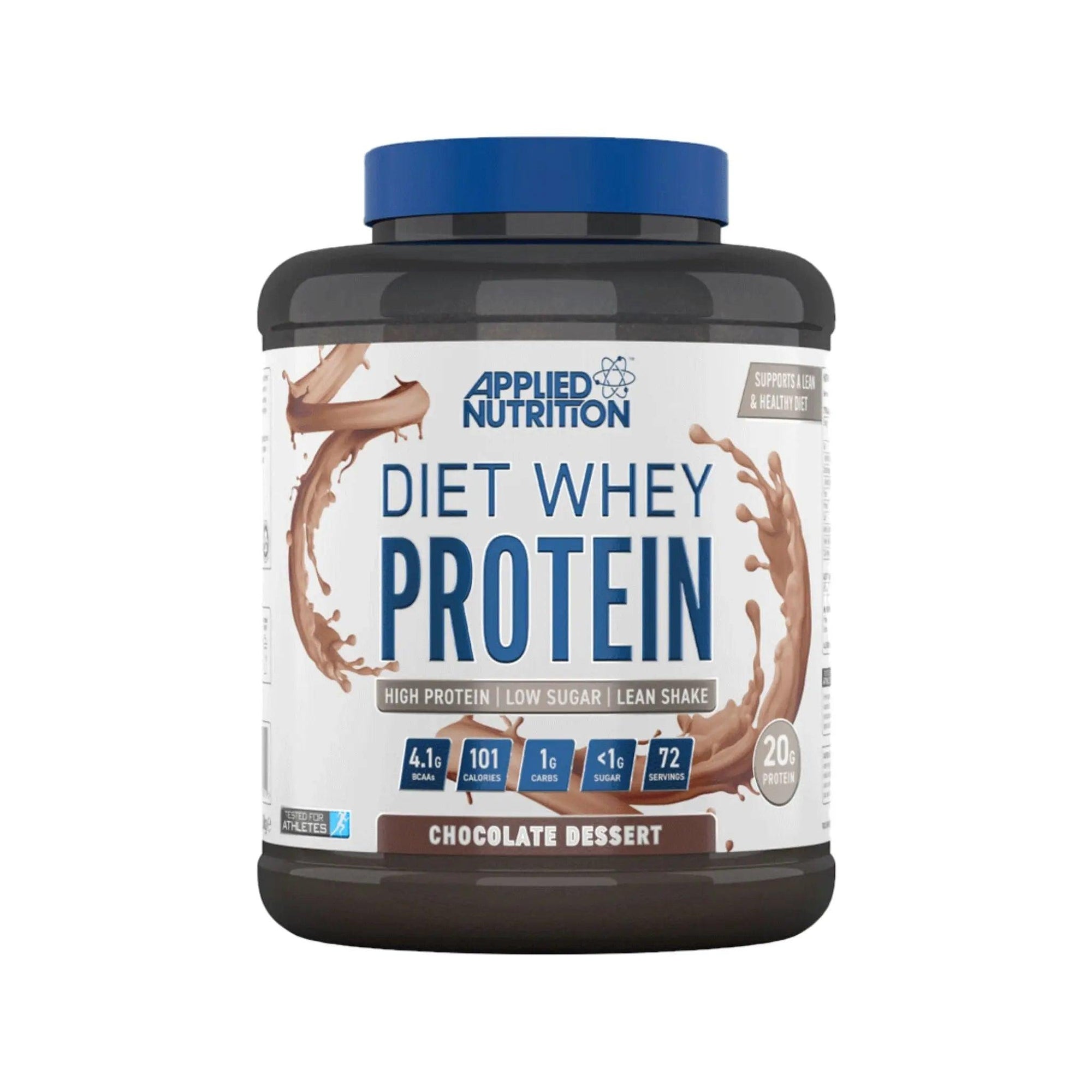 Applied Nutrition Diet Whey Protein Powder Chocolate Dessert 72 Servings 1.8kg - osbshop.pk
