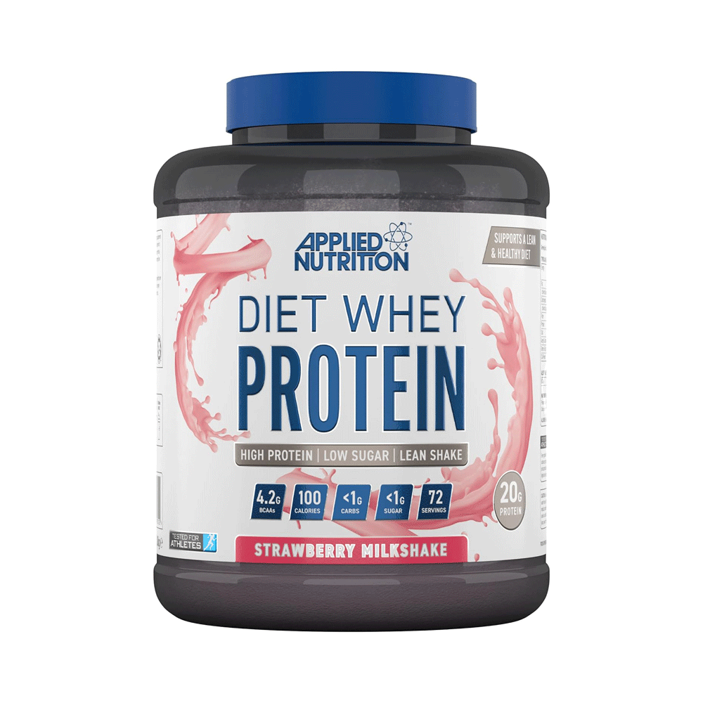 Applied Nutrition Diet Whey Protein Powder Strawberry Milkshake 72 Servings 1.8kg - osbshop.pk