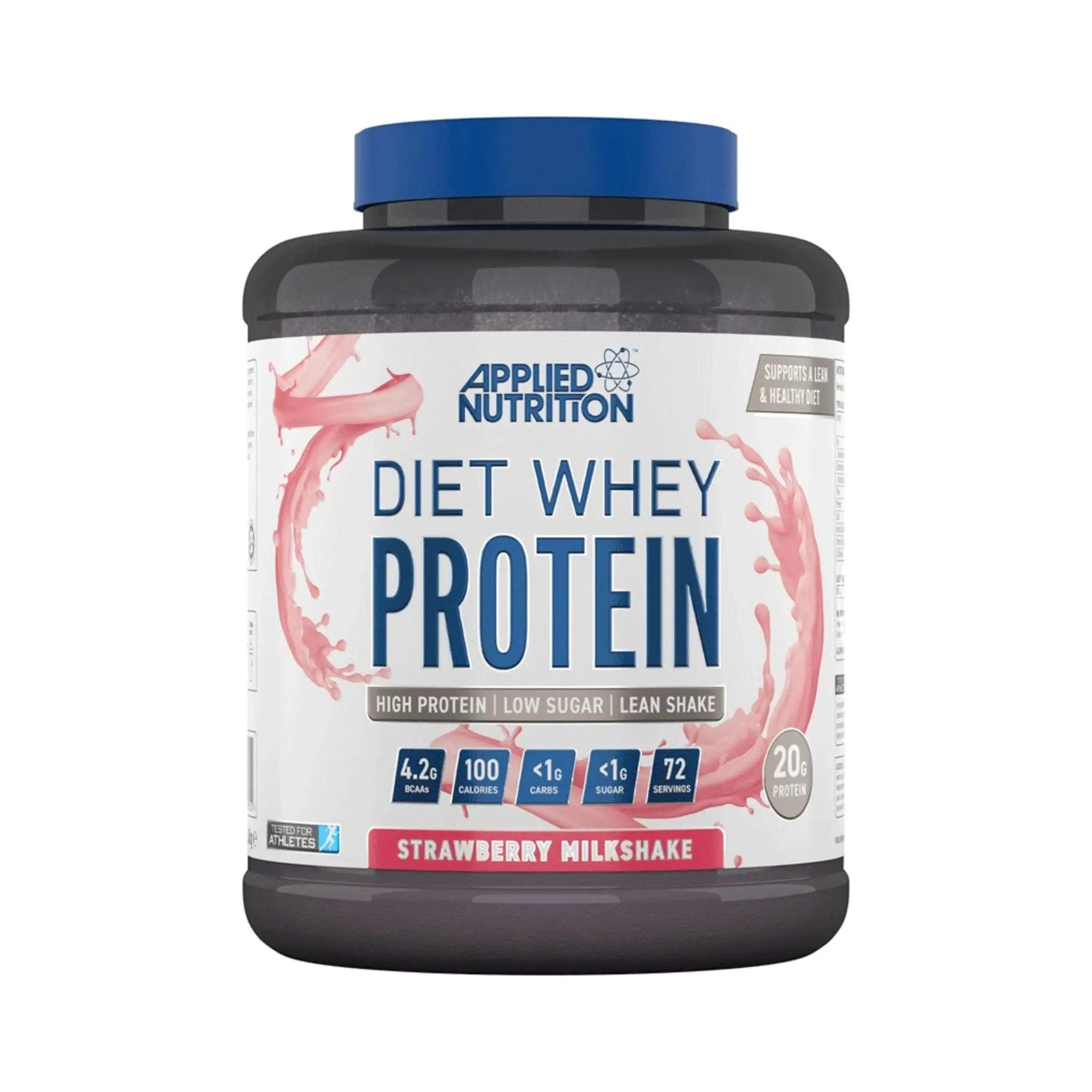 Applied Nutrition Diet Whey Protein Powder Strawberry Milkshake 72 Servings 1.8kg - osbshop.pk