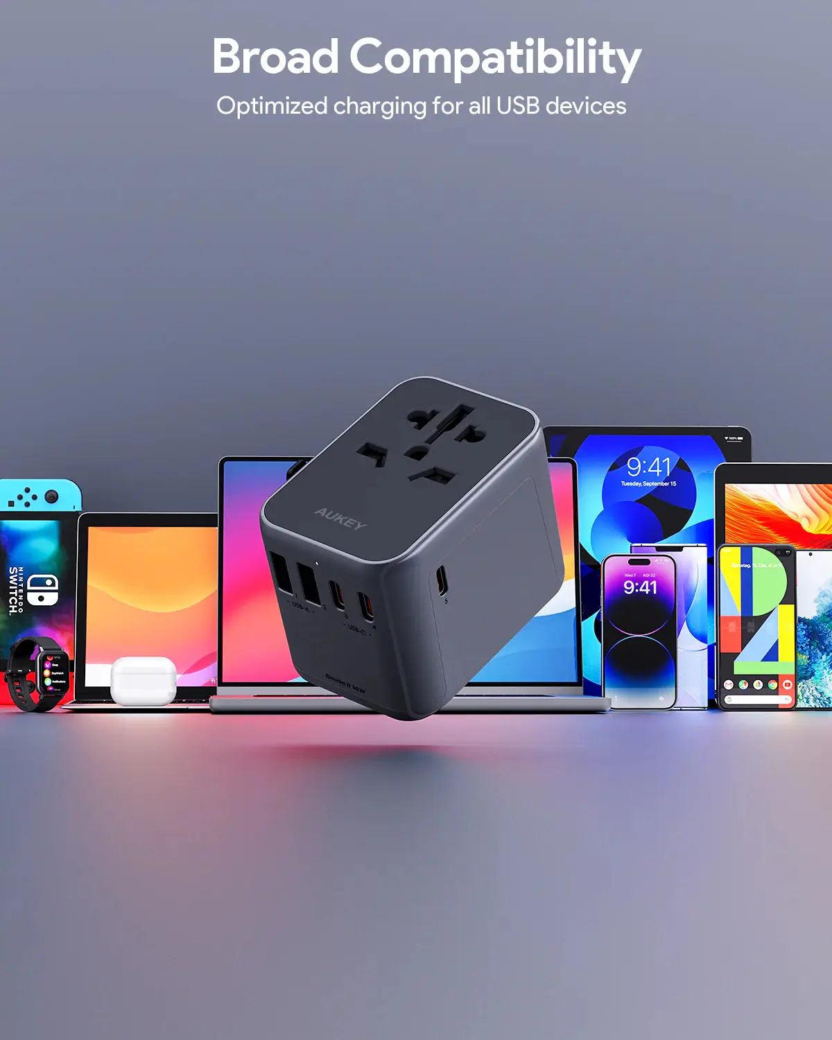 Aukey Travel Mate 35w Universal Travel Adapter - osbshop.pk