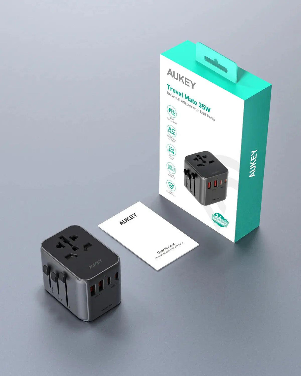 Aukey Travel Mate 35w Universal Travel Adapter - osbshop.pk