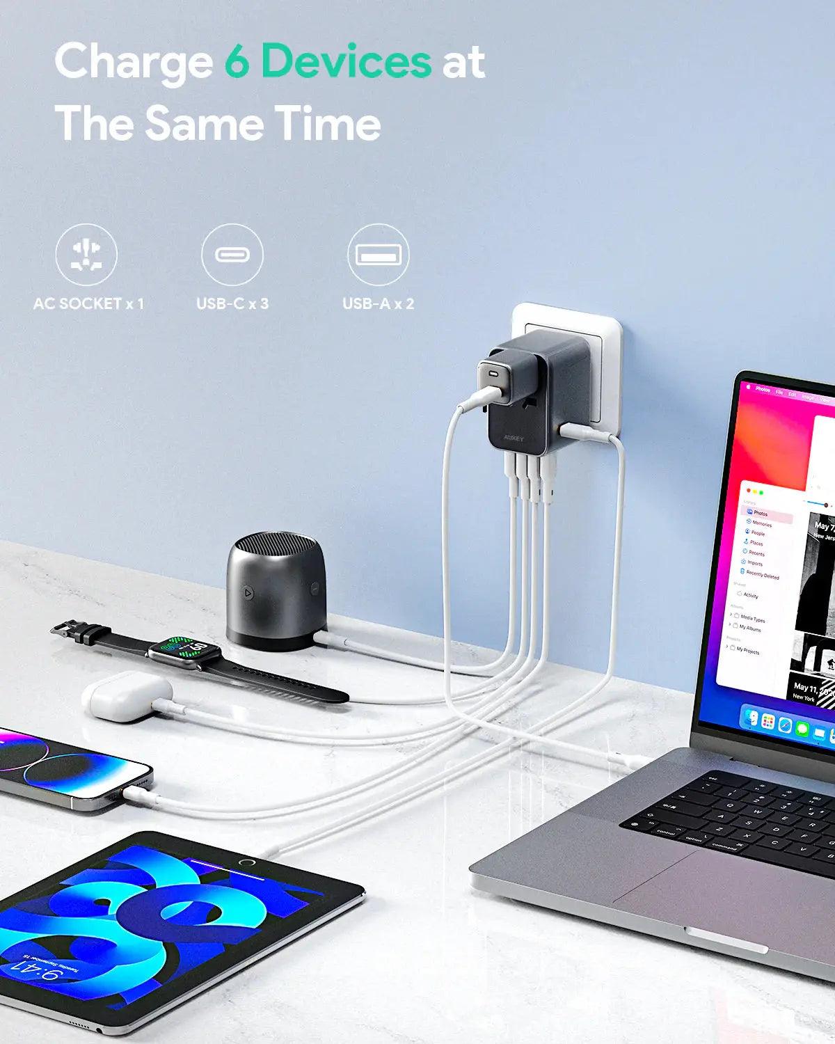 Aukey Travel Mate 35w Universal Travel Adapter - osbshop.pk