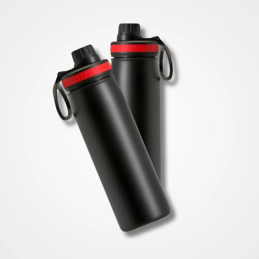 Black Sports Bottle Stainless Steel - osbshop.pk