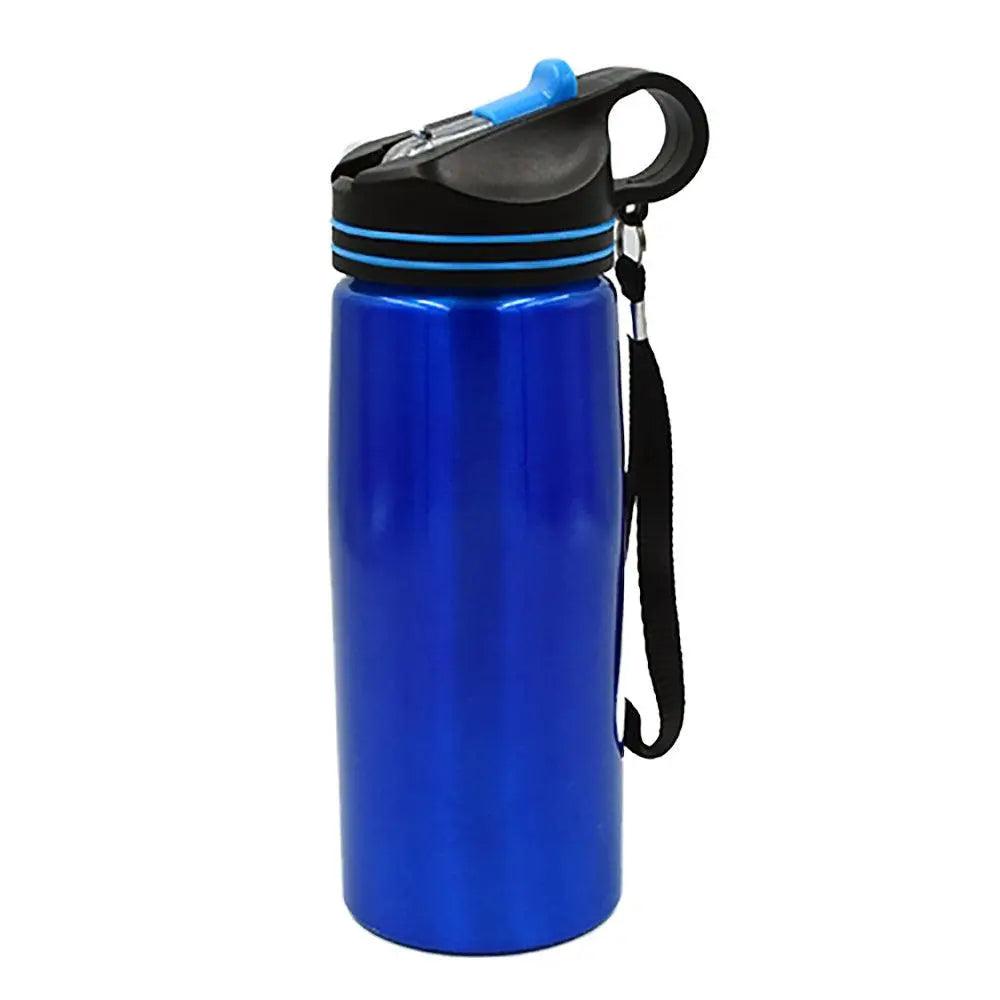 Blue Aluminium Water Bottle - osbshop.pk