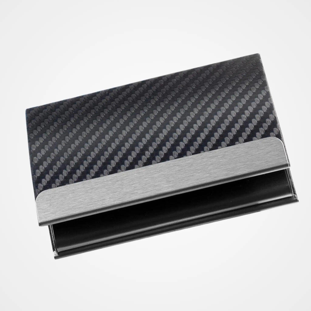 Carbon Fiber Shade Steel Card Holder - osbshop.pk