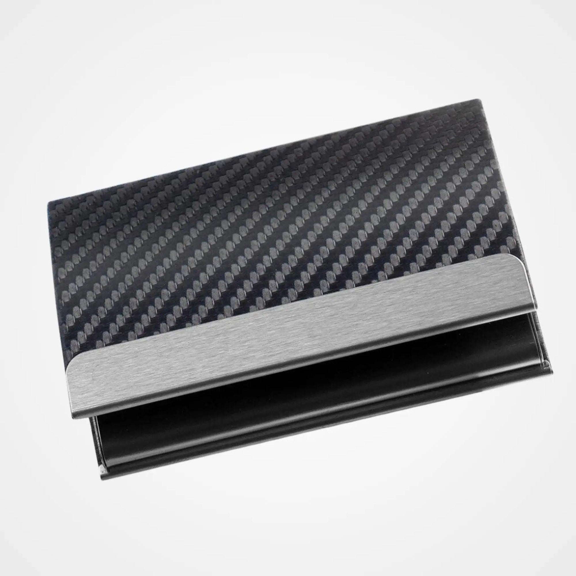 Carbon Fiber Shade Steel Card Holder - osbshop.pk