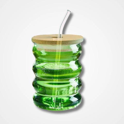 Caterpillar Shape Glass Tumbler - osbshop.pk