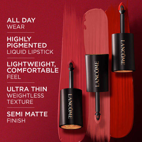 Lancome L'Absolu Rouge Drama Ink Semi-Matte Liquid Lipstick, 138 Rouge Drama osbshop.pk